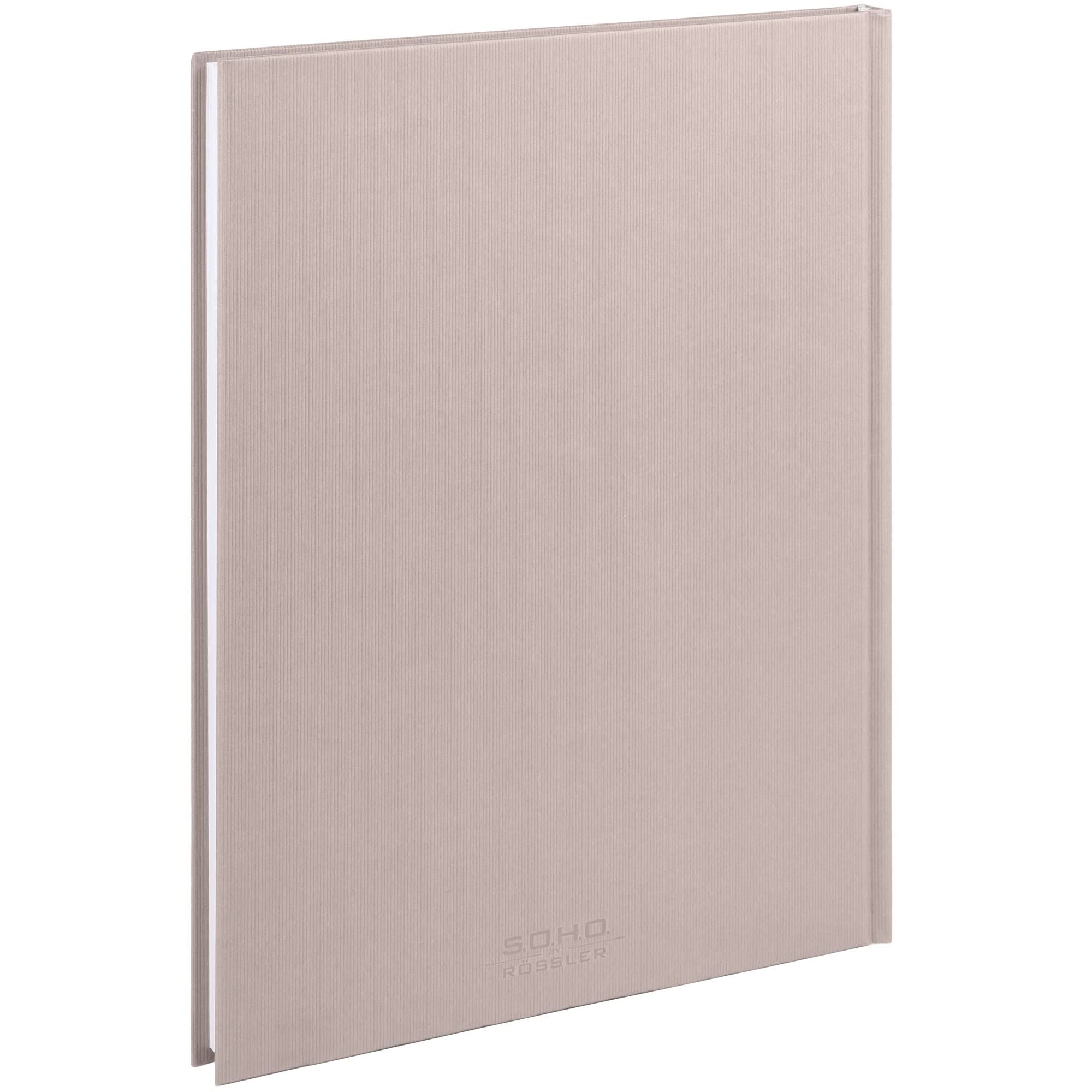Rössler Papier 1878452582 - S.O.H.O. Notitieboek DIN A4, 192 gebonden pagina's, Poeder, 1 stuk, Powder Pink - Image 2