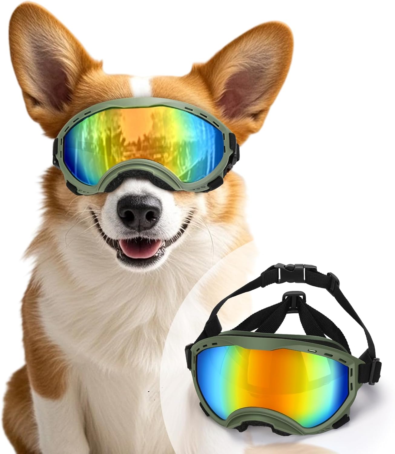 UV Protection Dog Sunglasses for Medium Dogs | Anti-Fog & Windproof UV Protection Dog Sunglasses for Medium Dogs | Anti-Fog & Windproof