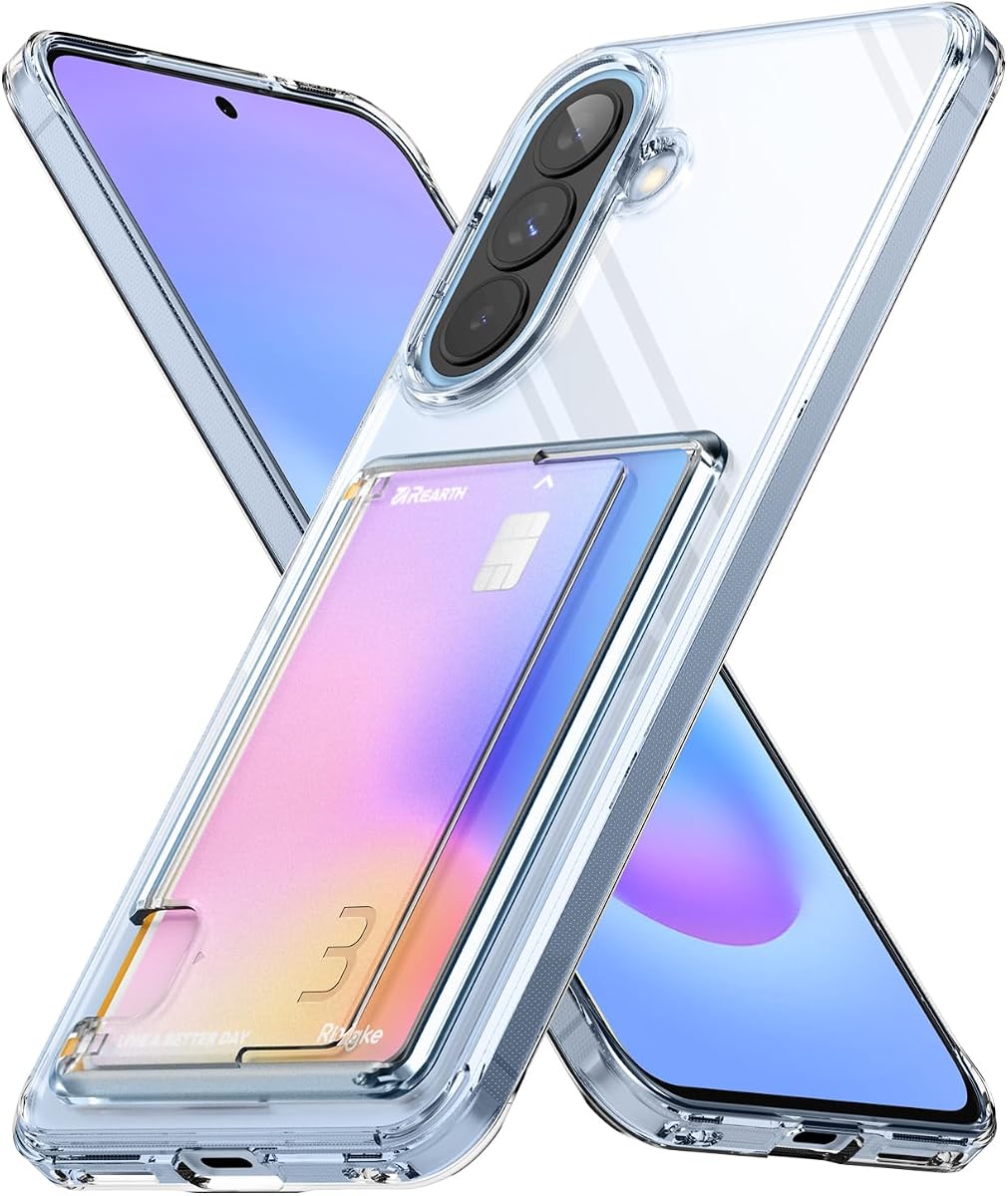 for Samsung Galaxy A57 5G Case [Fusion Card Clear] | Hold Up to 1 Card, Transparent Wallet, Built-in Cardholder Phone Cover for Women, Men