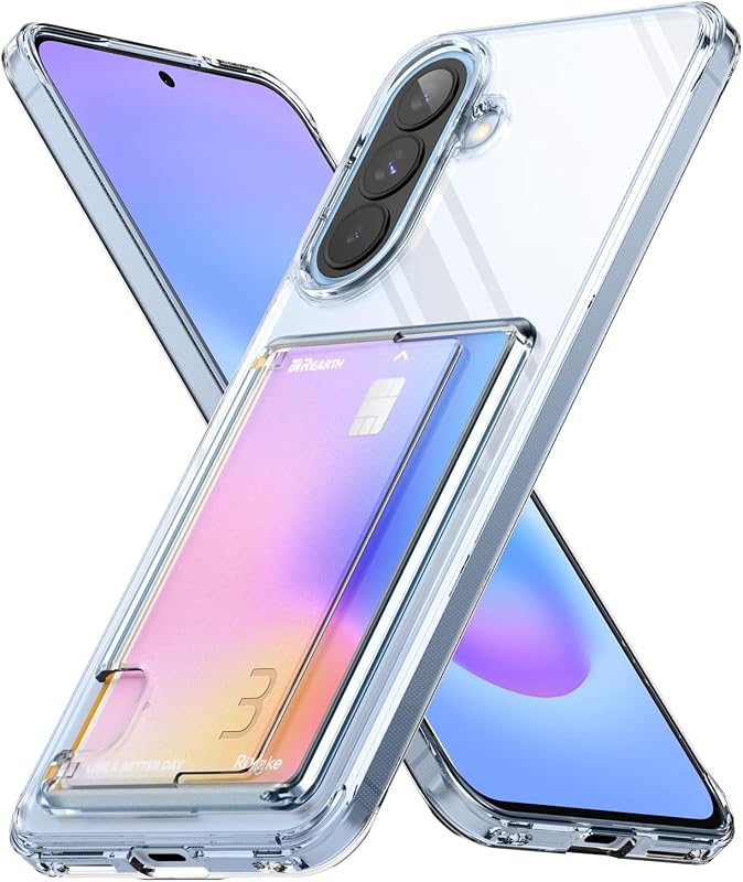 for Samsung Galaxy A57 5G Case [Fusion Card Clear] | Hold Up to 1 Card, Transparent Wallet, Built-in Cardholder Phone Cover for Women, Men