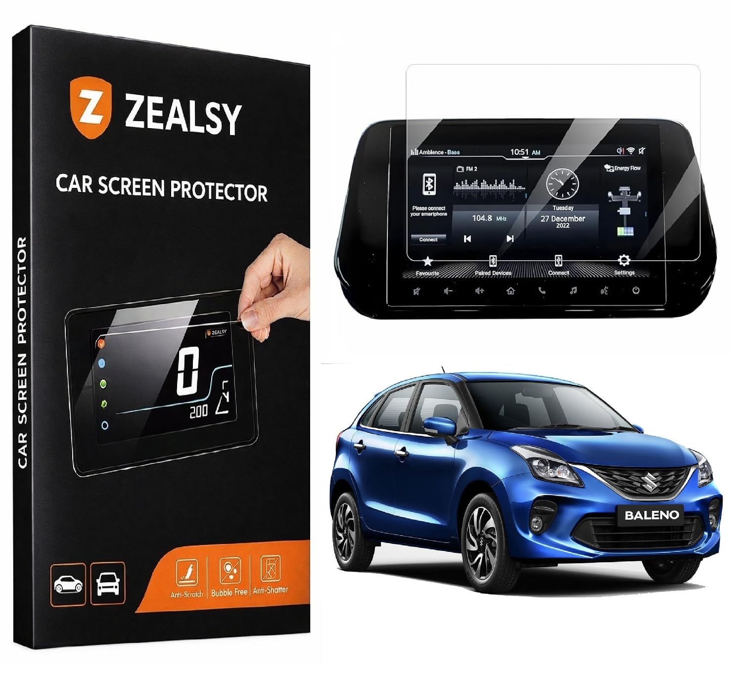 Screen Guard Protector For MARUTI SUZUKI BALENO ALPHA 9 Inch Infotainment System Touch Accessories (Baleno, 9 Inch)-image-18