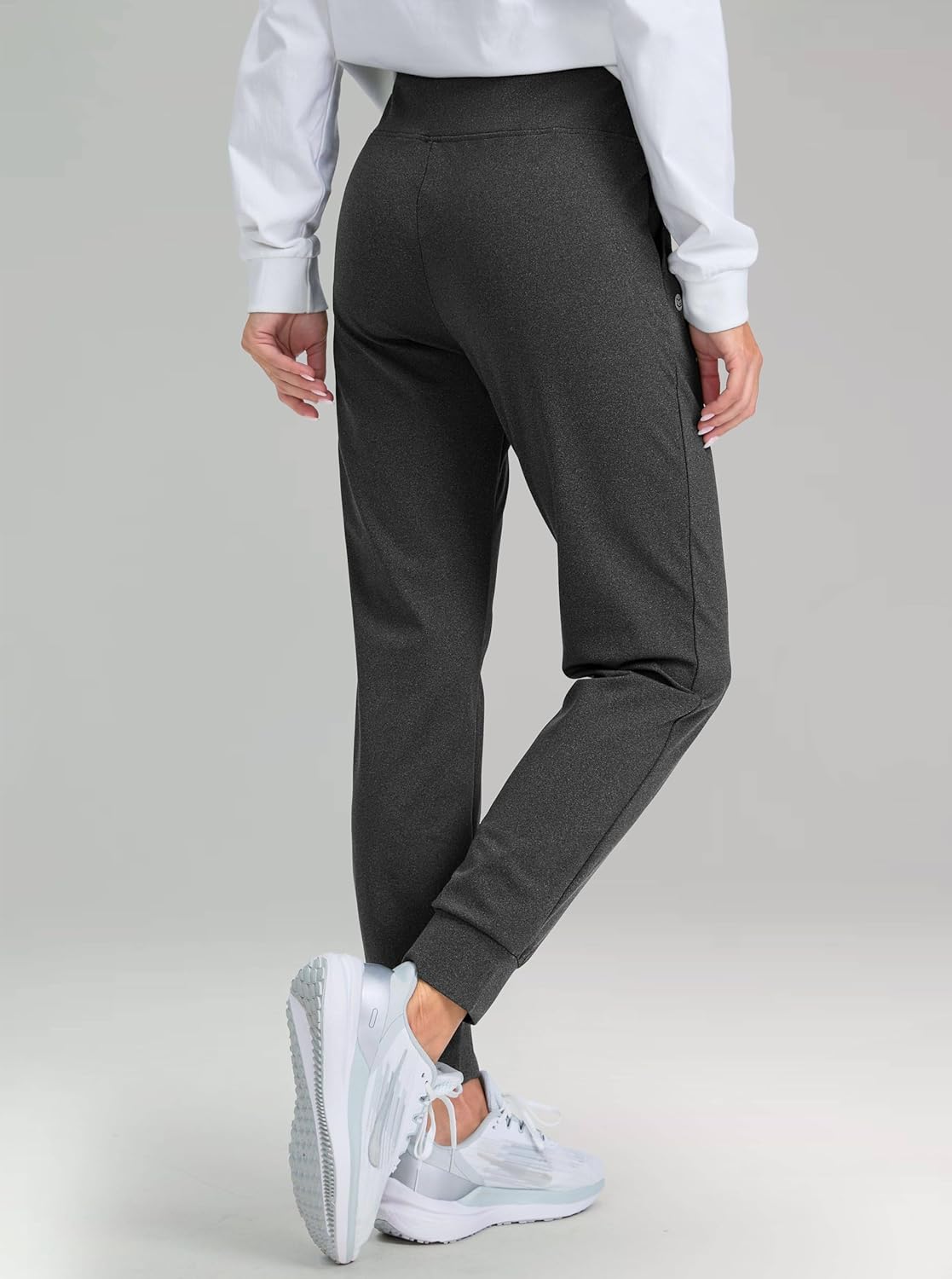 G Gradual Women's Fleece Lined Joggers High Waisted Water Resistant Thermal Hiking Pants Cold Weather Sweatpants with Pockets - Image 3