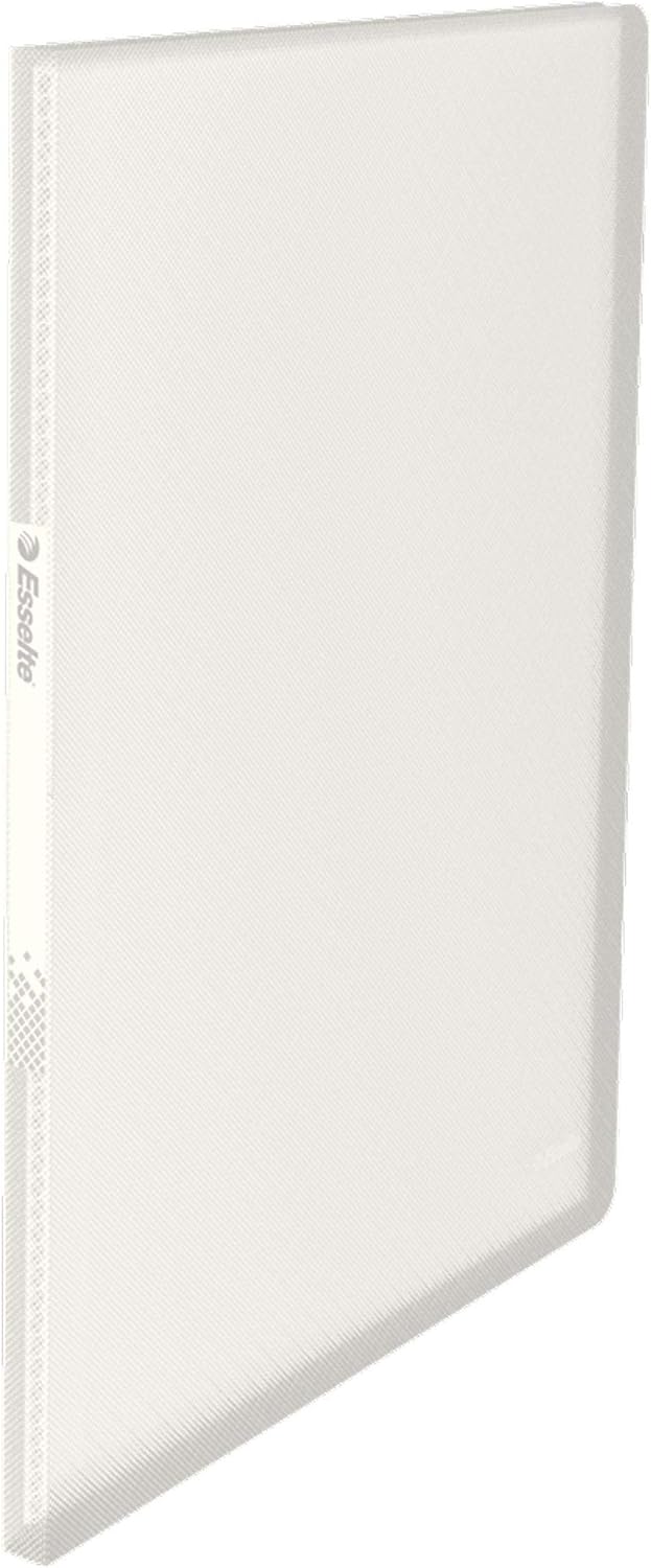 Esselte A4 Display Book, 20 Pockets, 40 Sheet Capacity, Transparent Pockets, VIVIDA White, VIVIDA Range, 623993