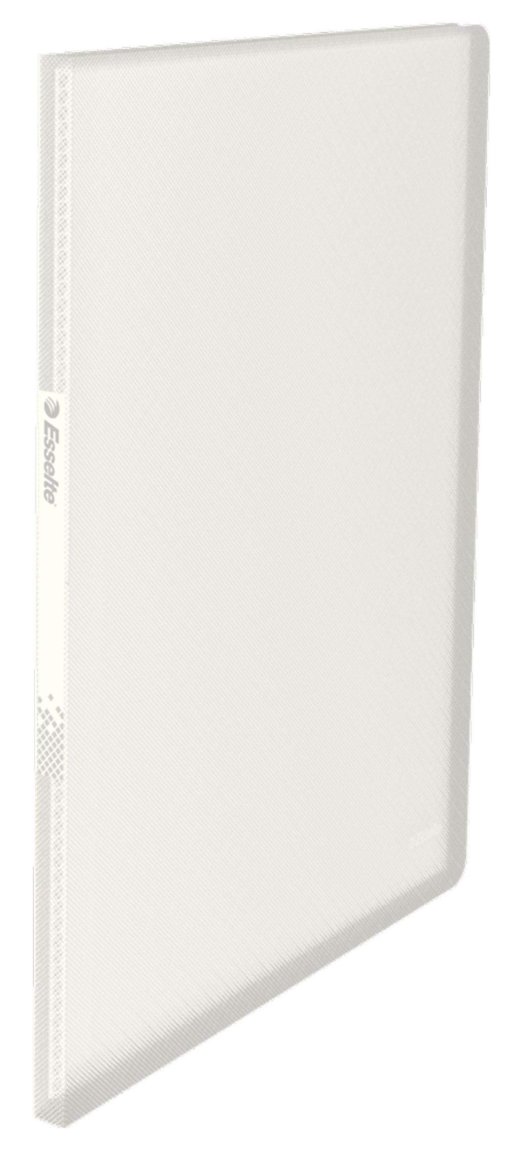 Esselte A4 Display Book, 20 Pockets, 40 Sheet Capacity, Transparent Pockets, VIVIDA White, VIVIDA Range, 623993