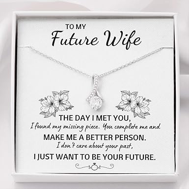 Future Wife Gift. Necklace for Fiance 
