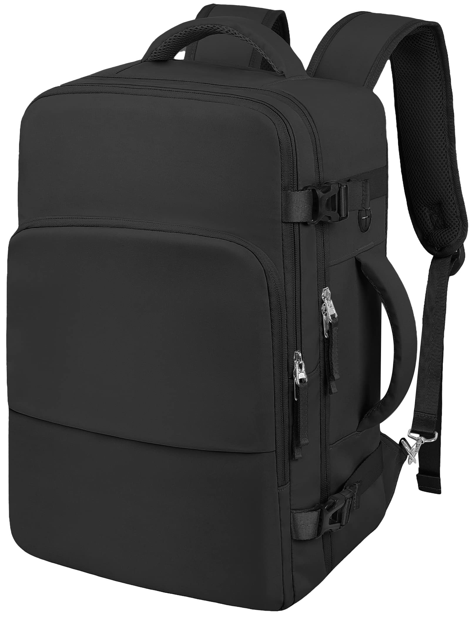 Hanples Large Travel Laptop Backpack for Men Women, Carry On Backpack, Hiking Backpack, Waterproof Durable Business Backpack with USB Charging Port, College Computer Bag, Fits 16 Inch Laptop