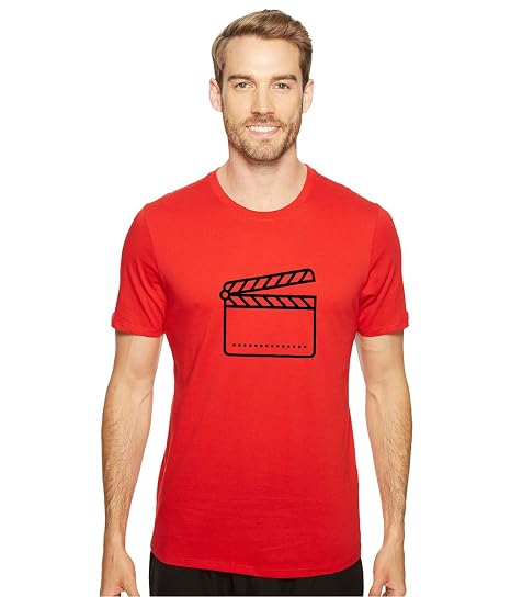 Men by Redfool.com Red Graphic Tees 