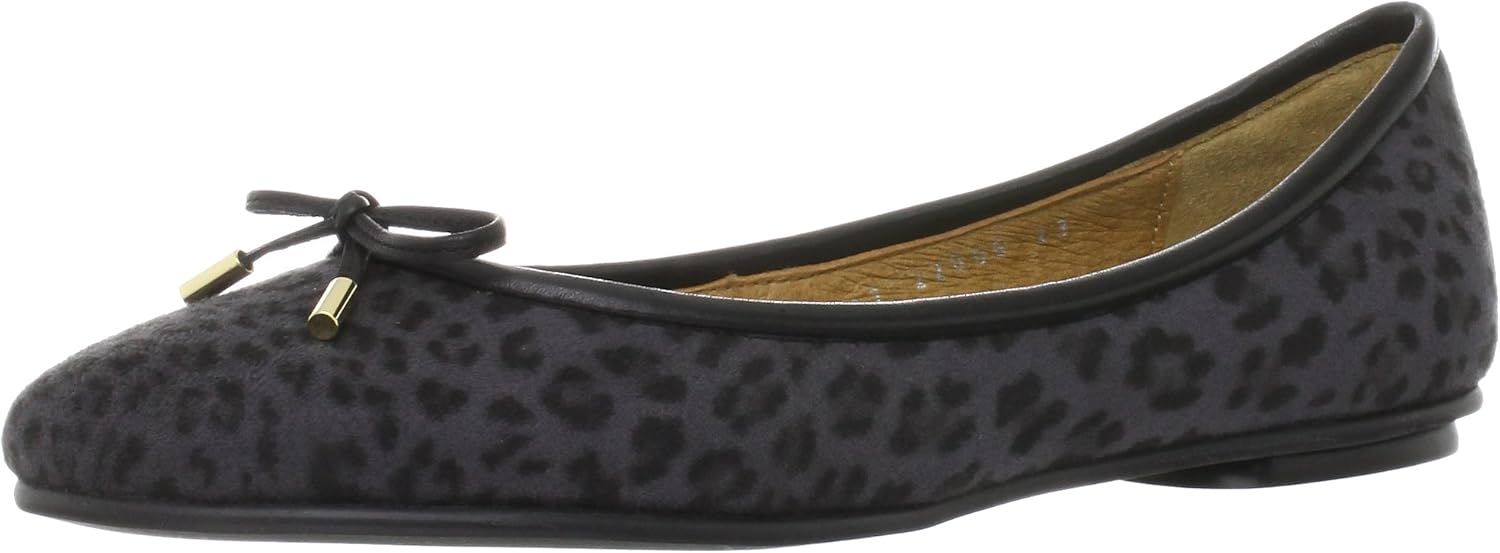 GIDE22006 Animal Print Ballet Shoes with Beautiful Eyes
