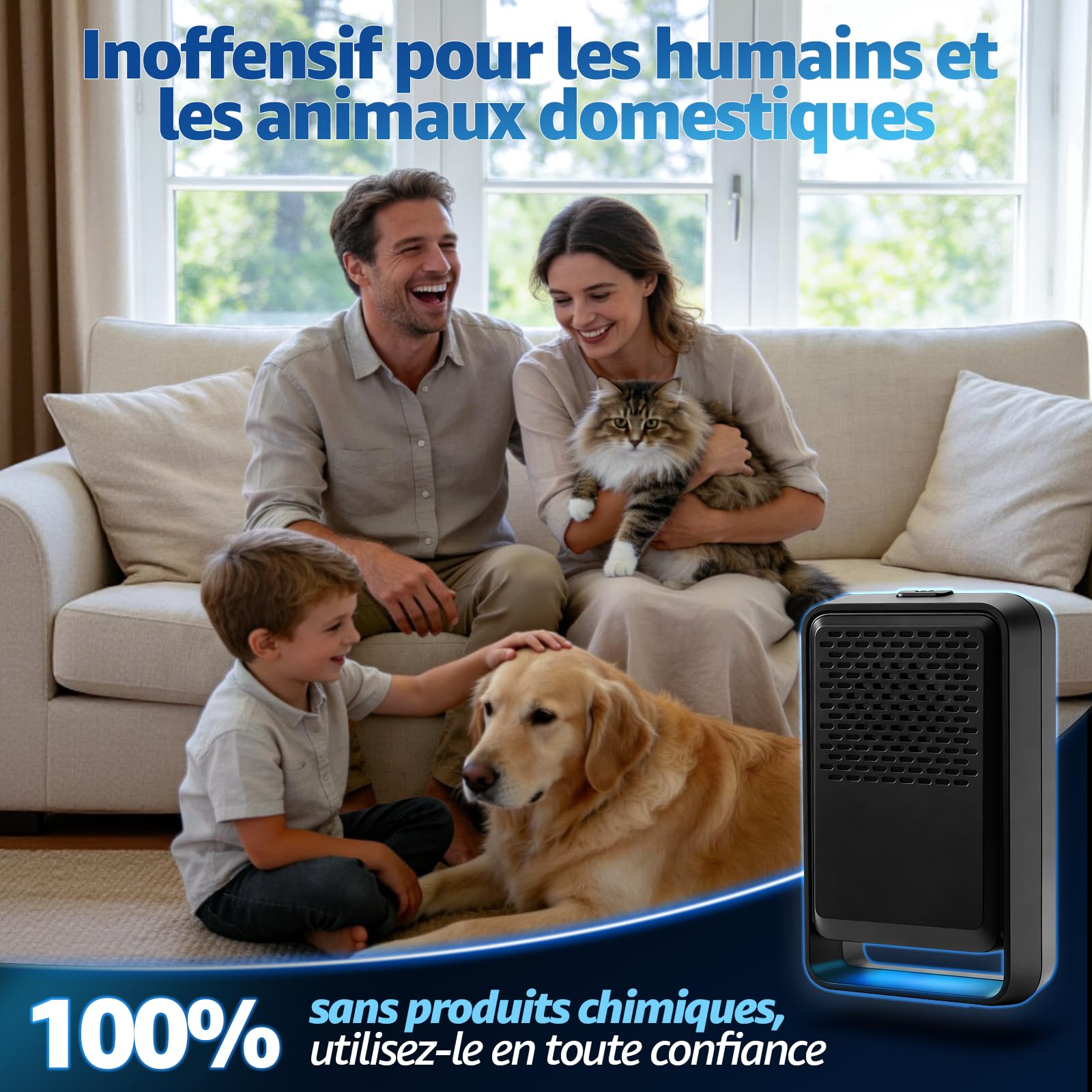 Ultrason Souris et Rats 4 Pack-Puissant Ultrasonique Contre Les Nuisibles-3 Modes Repulsif Souris-Anti Souris Rats Rongeurs Araignée Moustiques Cafards & Pects(Noir)