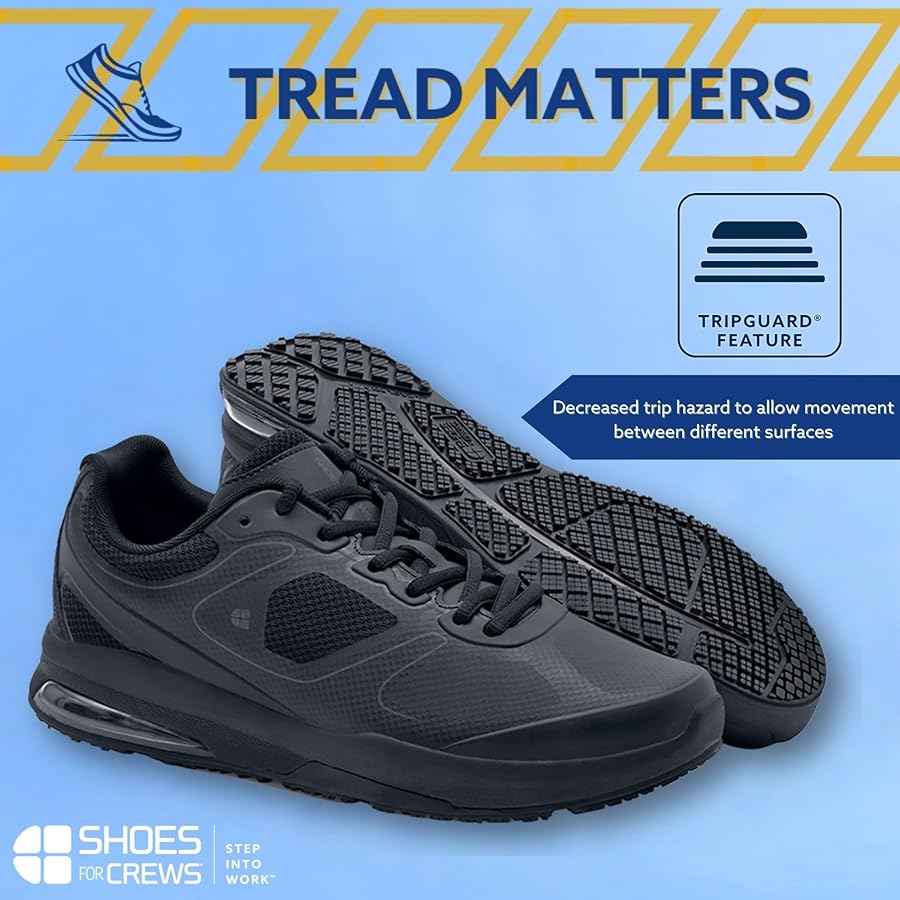 Shoes for Crews Colly Unisex Black Composite Toe Safety Shoes - Non