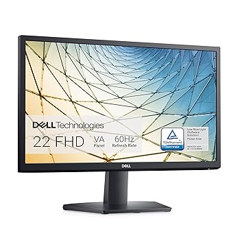 Dell SE2222H 21.5 Inch Full HD (1920x1080) Monitor 60Hz VA HDMI VGA Black