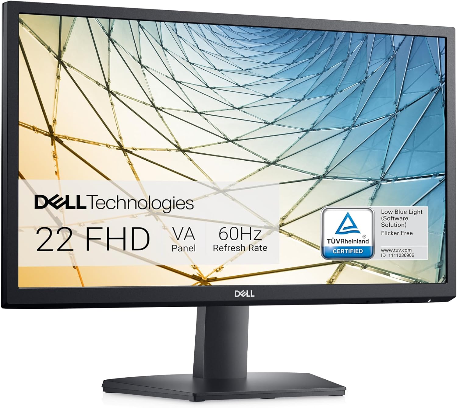 Dell SE2222H 21.5 Inch Full HD 1920x1080 Monitor, 60Hz, VA, HDMI, VGA, Black
