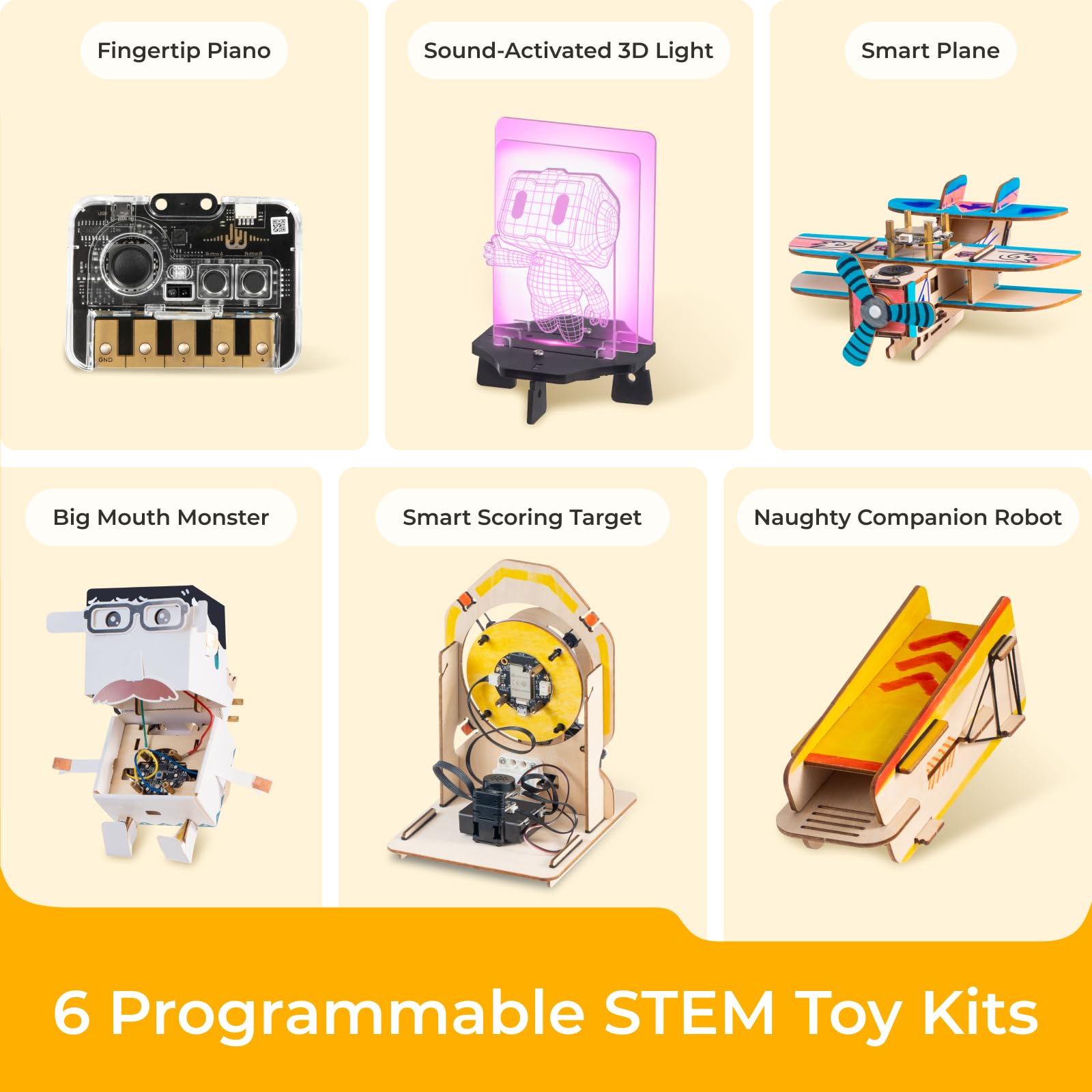 Snapklik.com : Nextmaker 6 In 1 STEM Kits, Coding Robot Kits For Kids 8 ...