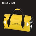WILD HEART Waterproof Duffel Bag 40L 66L 100L with Welded Seams for Kayaking, Camping, Boating,Bycycle,Motorcycle, 100L Yellow with Binging Rope