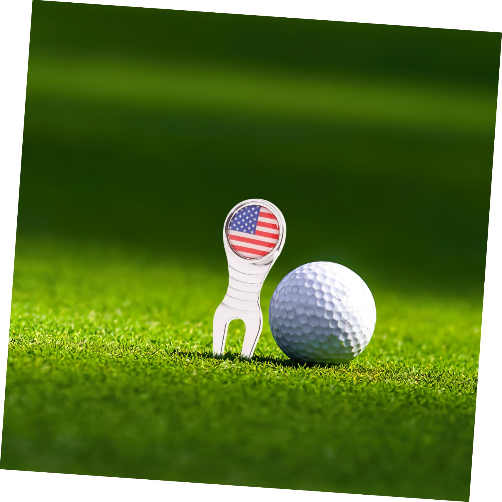 TOYANDONA Premium Golf Hat Clip Set Teiliges Tragbares Ballmarker und Divot Tool Verschleißfest Golfzubehör für Passionierte Golfer und für Väter