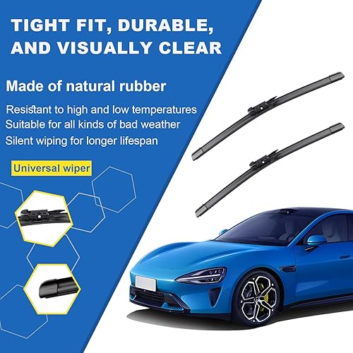 Miniatura 4 de 3 limpiaparabrisas de repuesto de fábrica para Ford Escape 2013-2019, Ford Kuga 2012-2018, Ford Fusion 2013-2017, juego de 3 limpiaparabrisas de