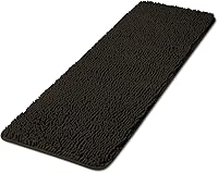 Vista 300 de Yeaban Juego de alfombras de baño verde manzana 2 piezas (20" x 32" y 17" x 24"), tapetes de baño de felpilla gruesa Alfombras de baño absorbentes