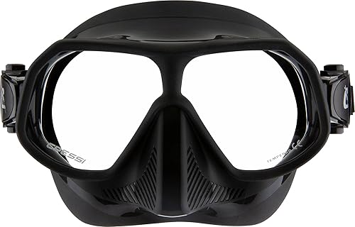 Miniatura 2 de Cressi Máscara ligera sin marco para pesca submarina, apnea y esnórquel, flexible y resistente, Rombo diseñado en Italia
