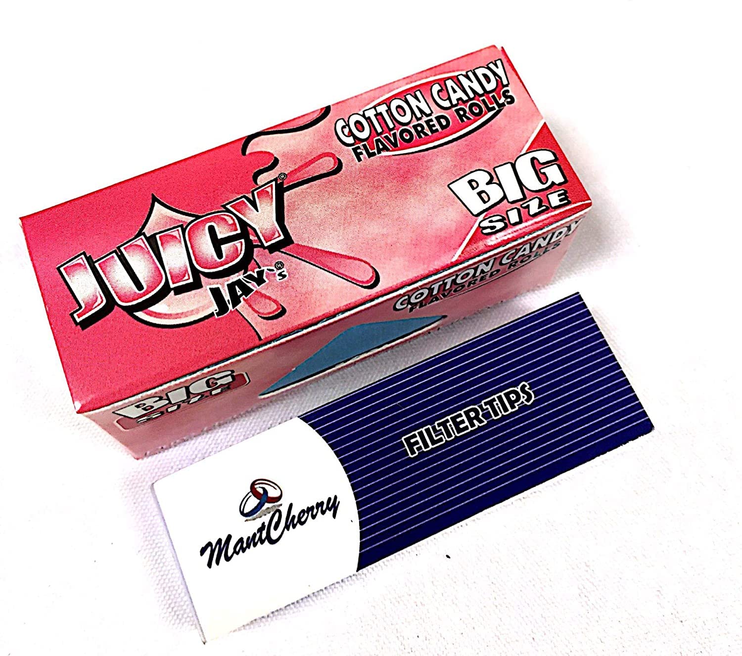 MONTCHERRY Brand Tips & JUICY JAY'S Flavored Rolls 'Cotton Candy' - 3 Rolls Combo by Trendz