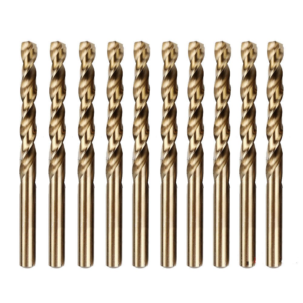 10PCS,23/64", Cobalt Twist Drill Bits