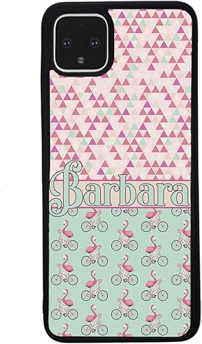 Miniatura 3 de Flamingo's Riding Bicycle's Bikes Black Rubber Phone Case Compatible With Google Pixel 10, 10 Pro, 10 Pro XL, 9a, 9 Pro, Pixel 9, Pixel 9 Pro XL,
