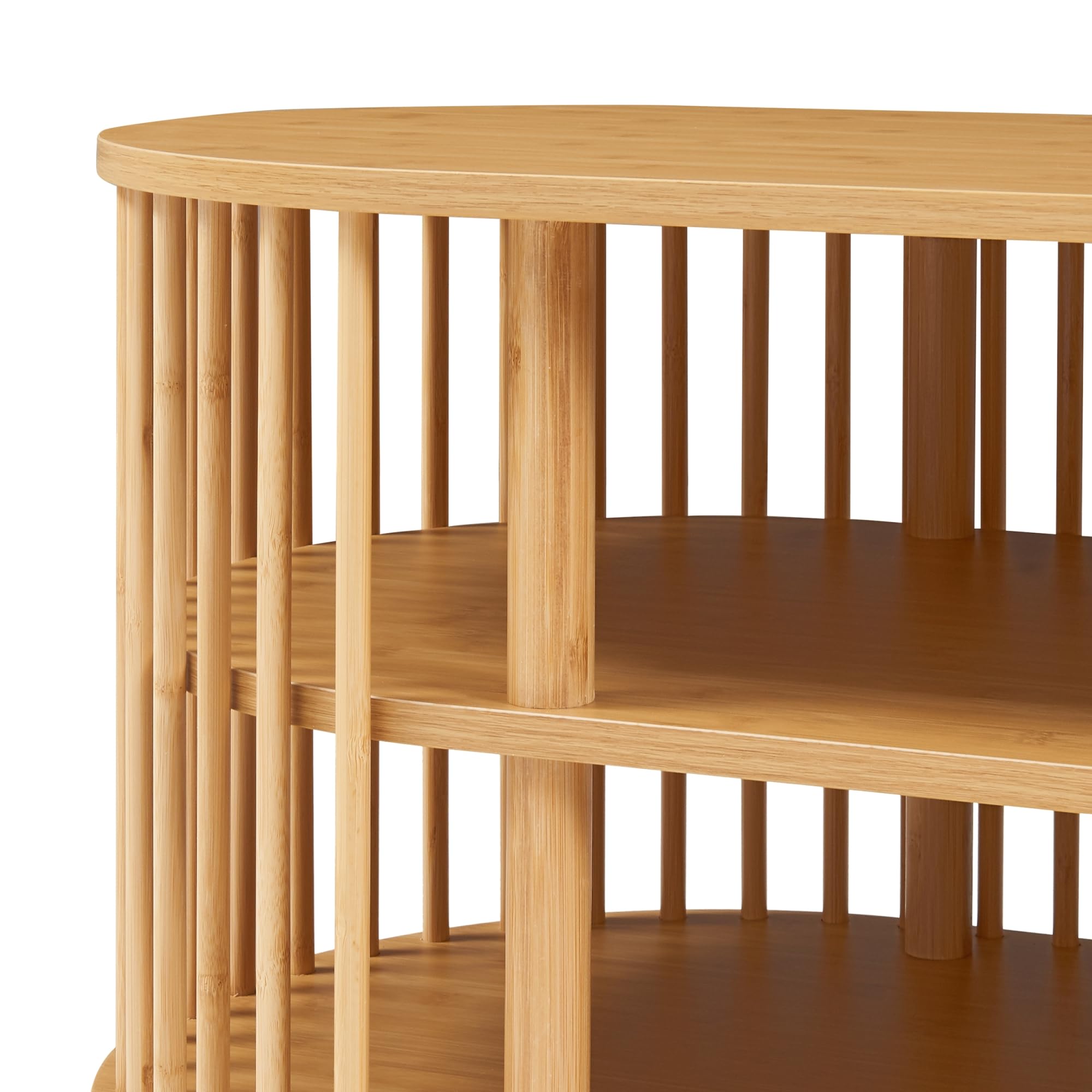 [en.casa] Stolik pod telewizor Jarvenpaa 150x48x50 cm z bambusa w kolorze naturalnym, szafka telewizyjna, stojak na TV, meble do salonu