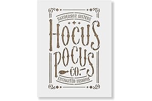 Hocus Pocus Co. Stencil - Unveil Enchanting Halloween and Fall Creations