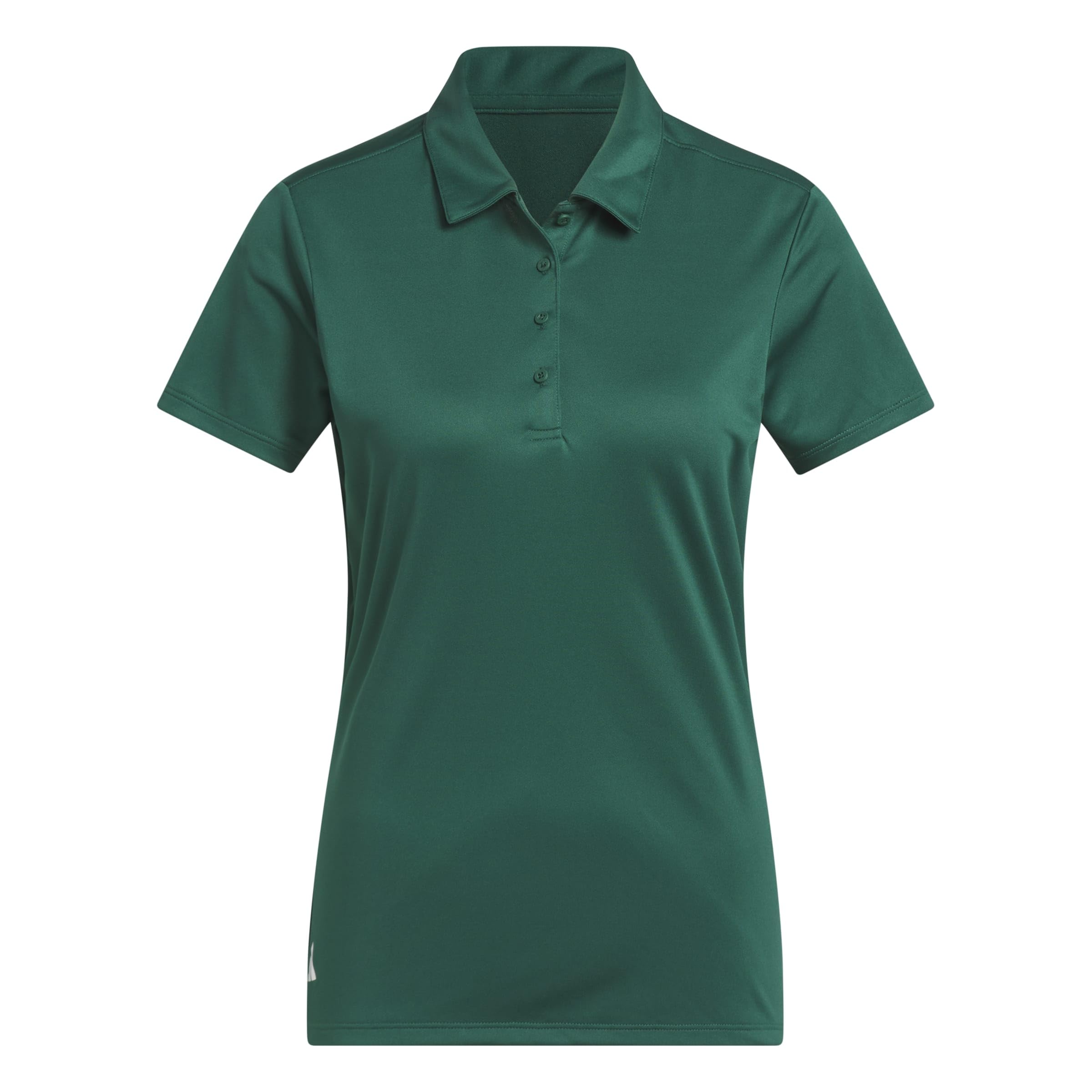 adidas Women's Women's Solid Performance Short Sleeve Polo Shirt, Collegiate Green, L