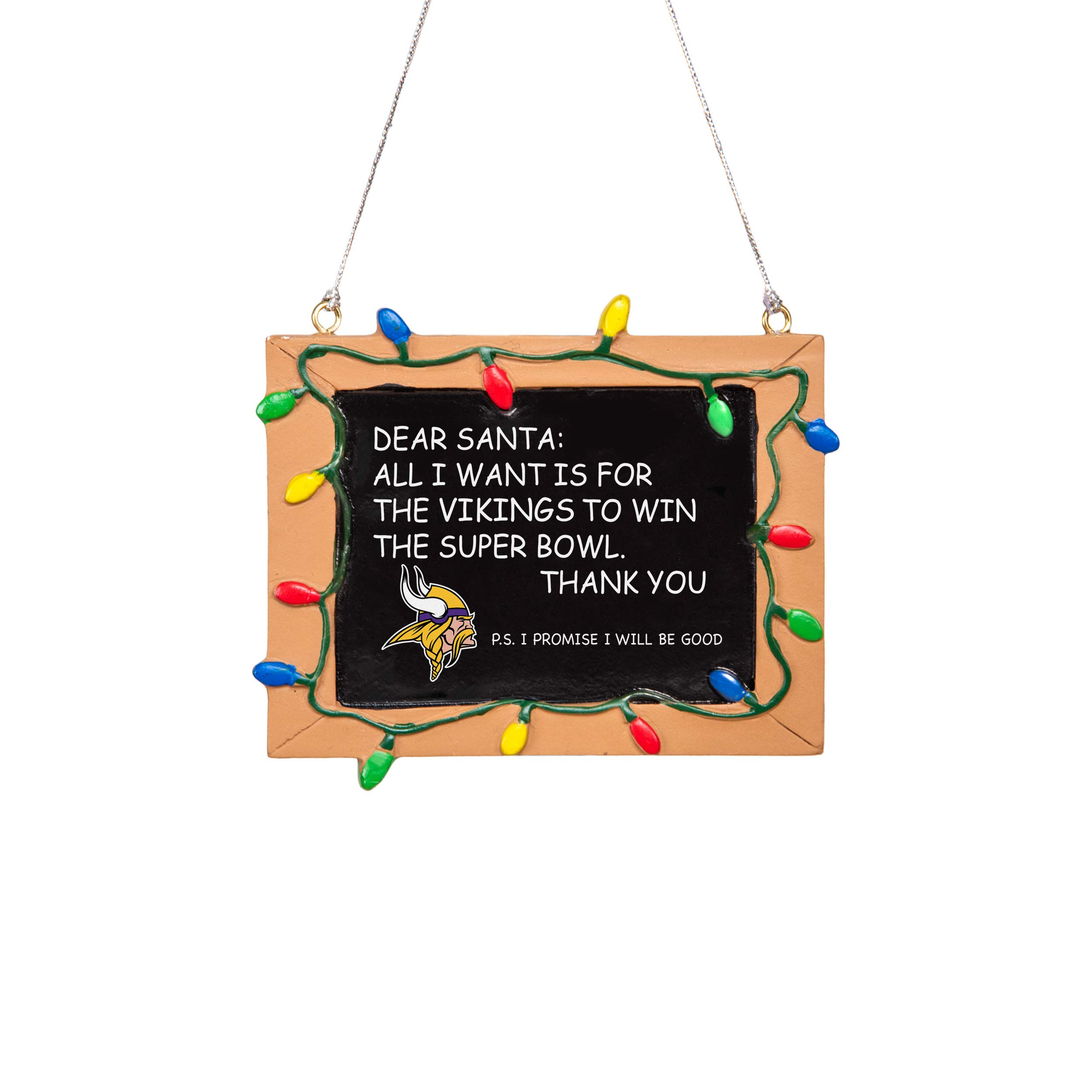 FOCO NFL Resin Chalkboard Sign Ornament