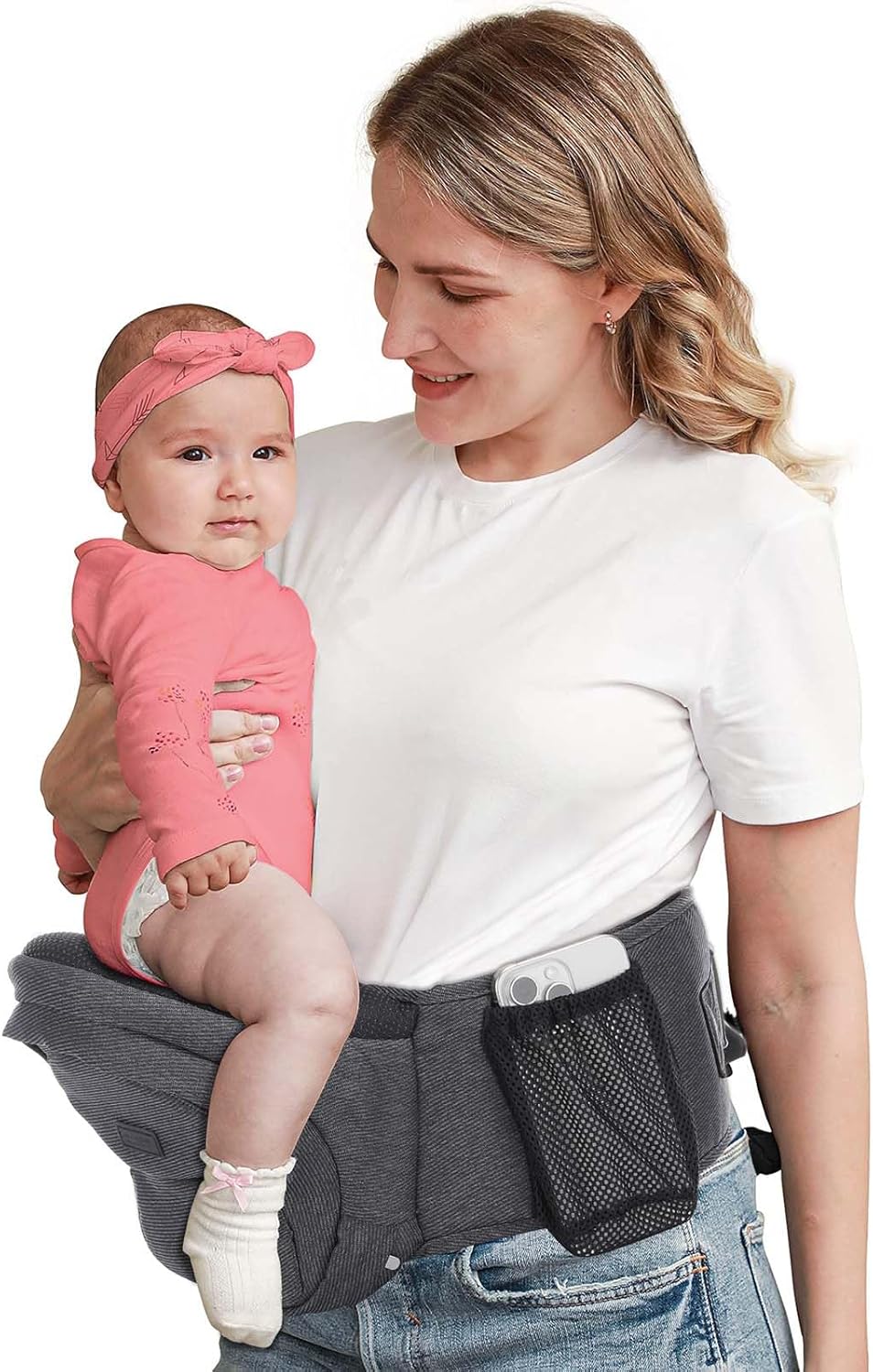 Baby Hip Carrier – Hip Seat Toddler Waist Carrier Ergonomic Hip Carrier Baby Side Belt Hip Holder with Various Pockets Fanny Pack Carrier for Newborns Infants – Single Waist Stool