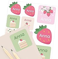 Vista 14 de Etiquetas de nombre para niños (33) – Calcomanías personalizadas para guardería, campamento y escuela – Calcomanías duraderas e impermeables