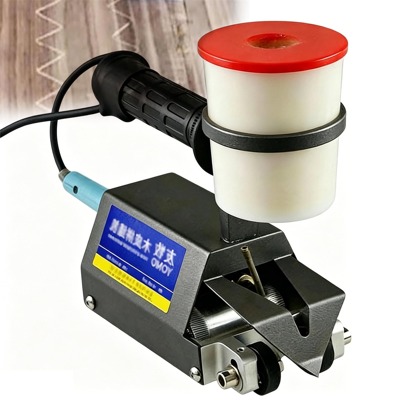 Machine à coudre automatique de placage avec fil pour patchwork bois
