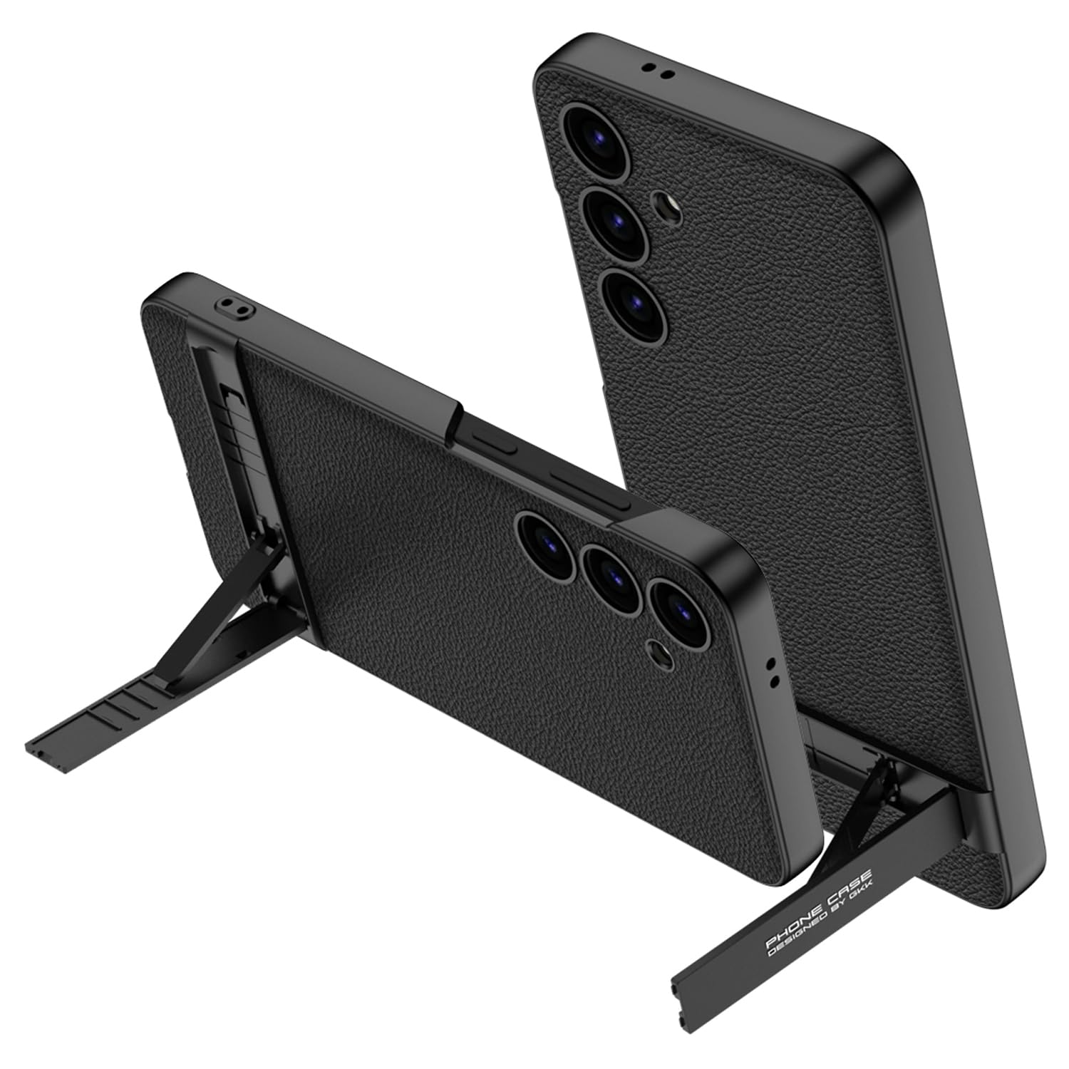 Kapa Leather Ultra Thin Back Case for Samsung Galaxy S24 Cover | with Inbuilt Stand Full Body Protection Back Cover (Black) (B0CSF9D75B) Amazon Price History, Amazon Price Tracker