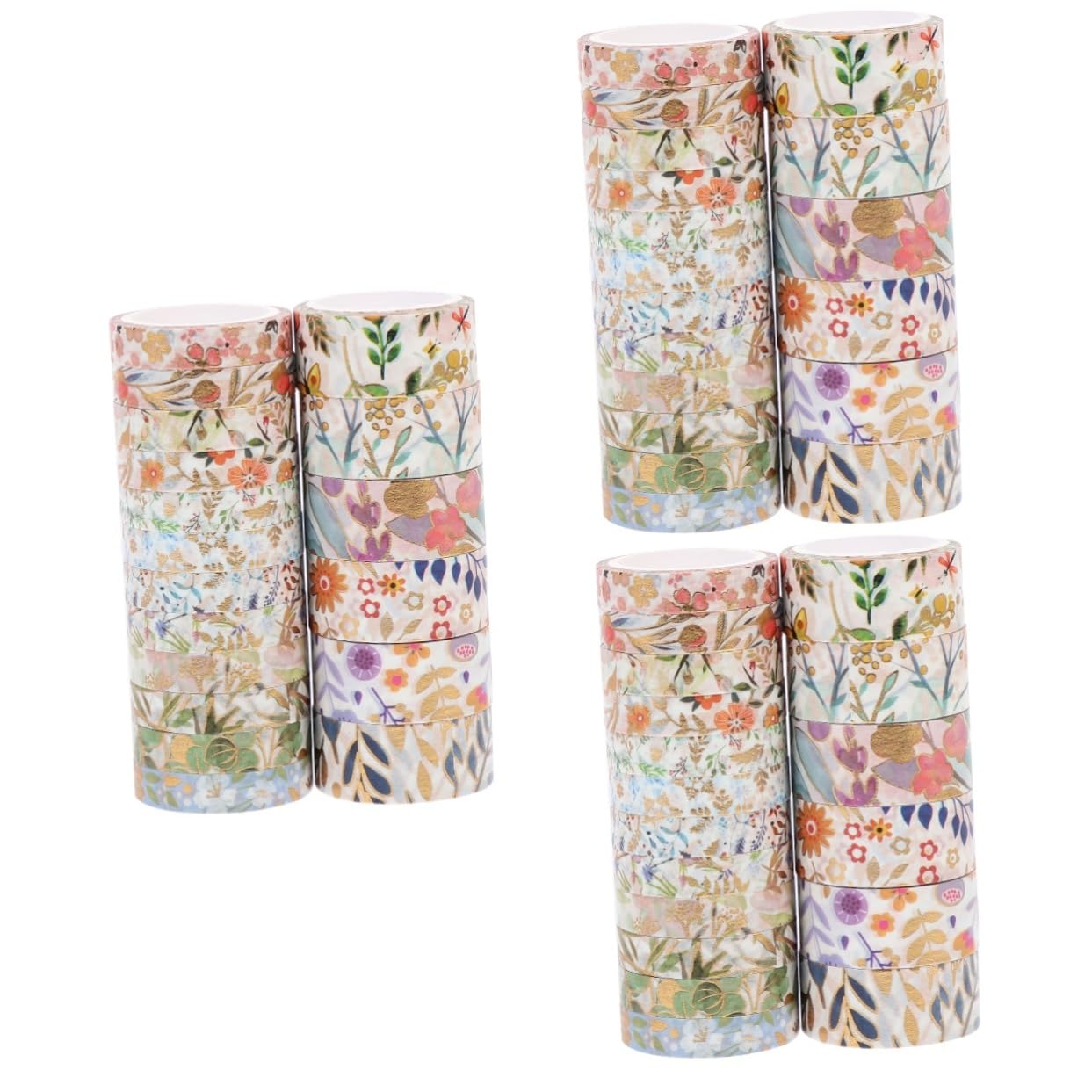 NUOBESTY 54rollen Washi Klebebänder Dekorative Tapes Für Scrapbooking Planner Und Journaling Leicht Abziehbar Und Wiederverwendbar Für Kreative Bastelprojekte