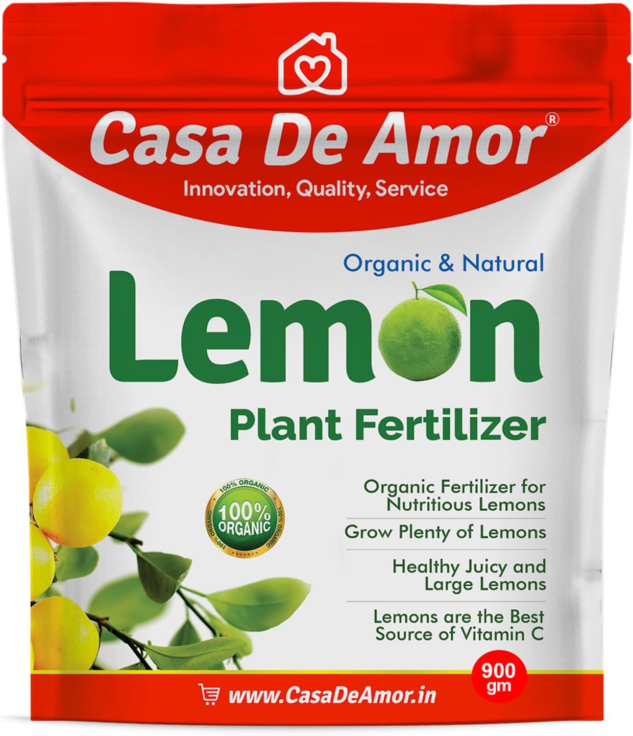 Casa De Amor Lemon Plant Food Powder Natural (900 Gr...
