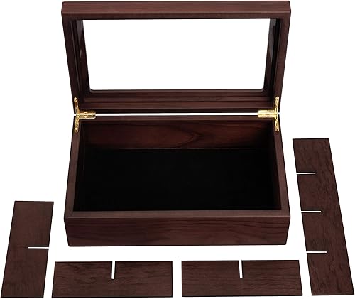 Miniatura 2 de Apace Living Caja de té (8 compartimentos) nogal oscuro + caja de té (8 compartimentos) palisandro