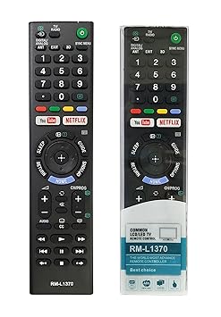 TECVITY® Remote No. RM-L1370, for Sony LCD/LED TV with You Tube & Netflix.…