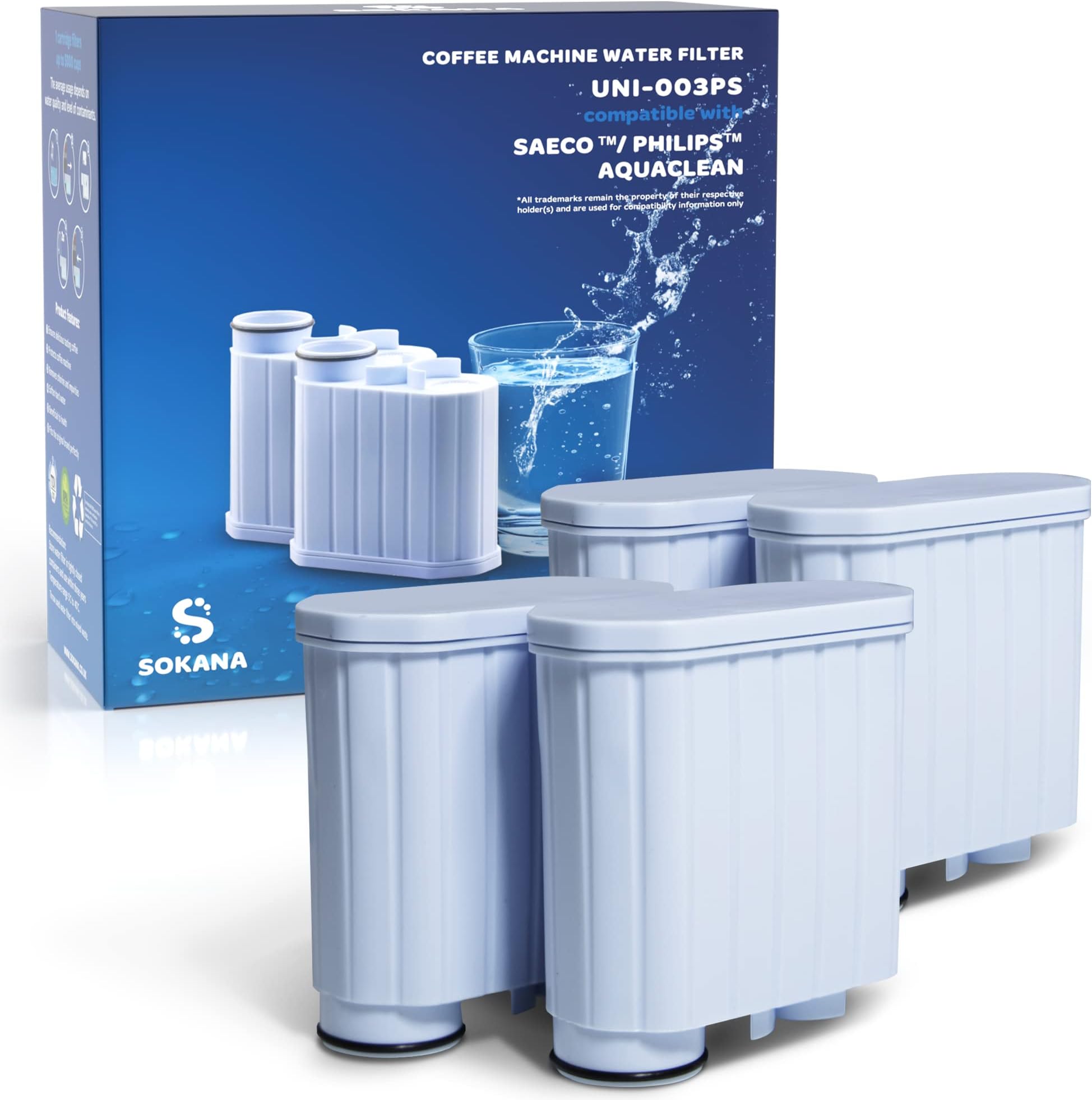 Amazon.de SOKANA 4 Kompatibel Aqua Clean Filter Philips Ersatz für