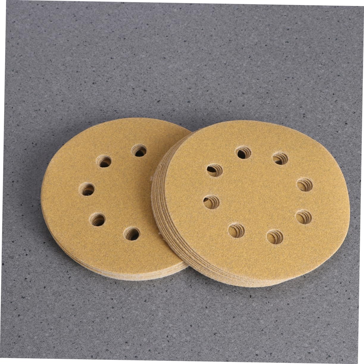 GARVALON 5-inch 8 Hole 120 Grit Sanding Discs Dustless Sandpaper Pads for Orbital Sander Wood Paint Putty
