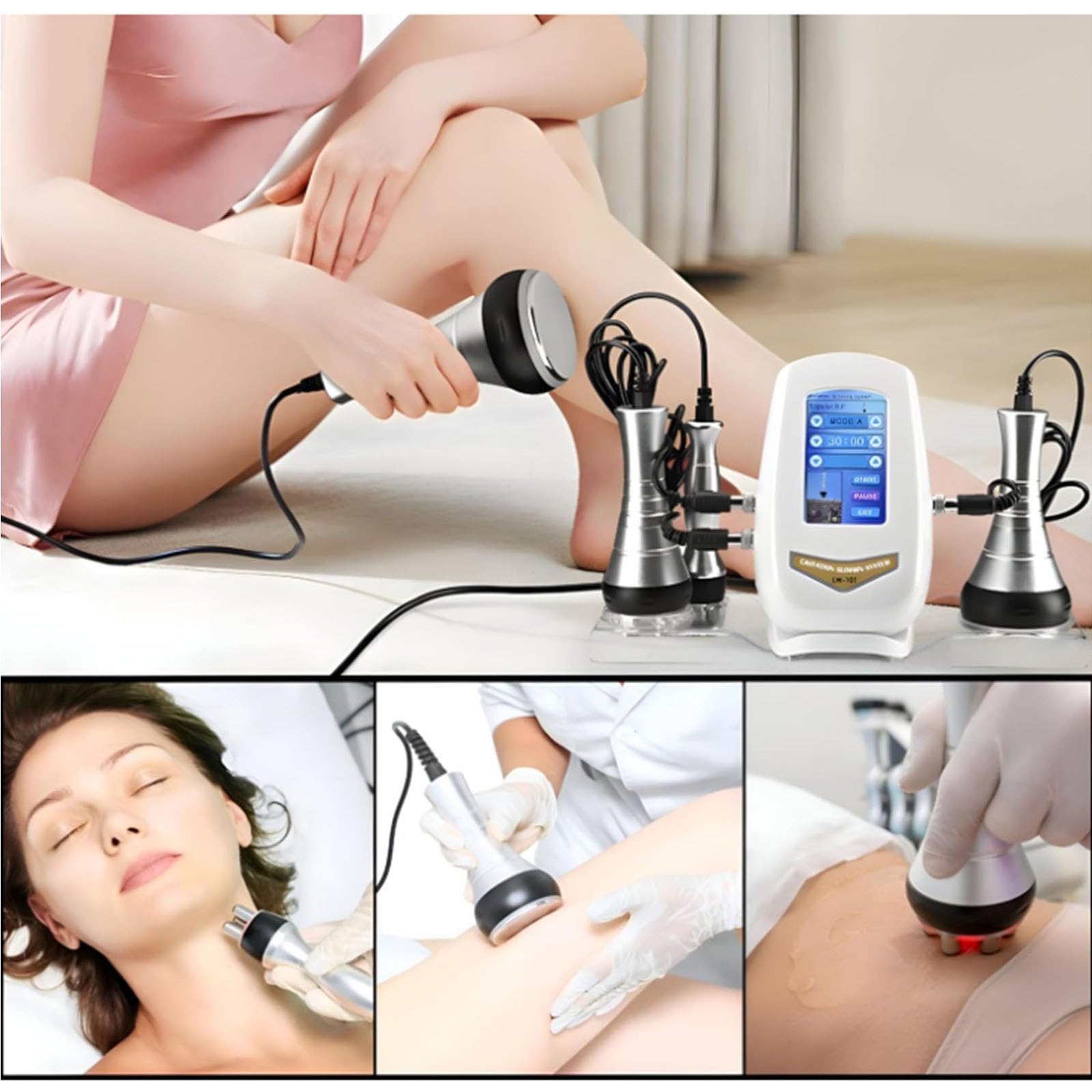 40K Ultrasonic Slimming Shaping Machine, 3 In 1 Multipolar