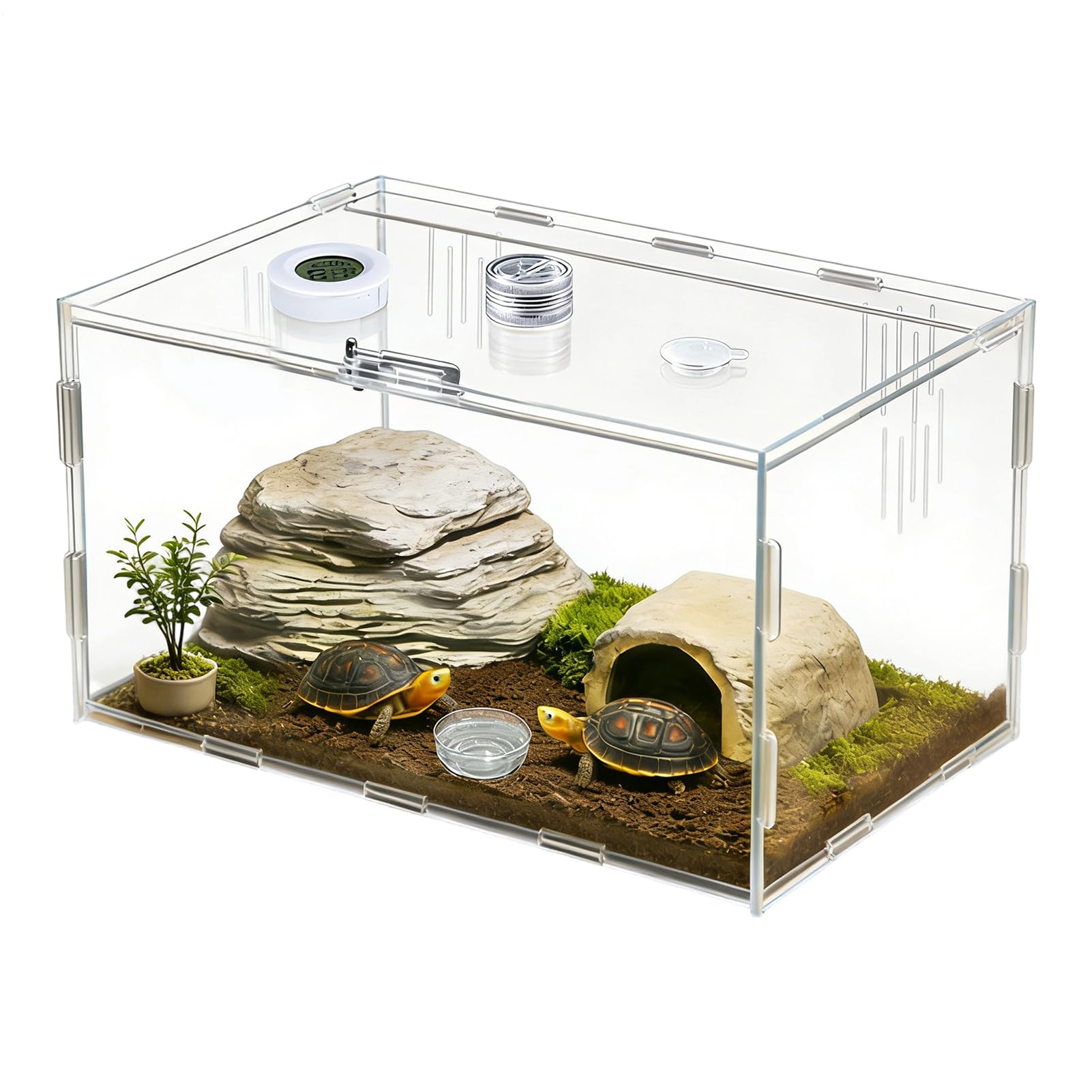 Terrarium reptile en verre pour résoudre le manque de visibilité de l'habitat