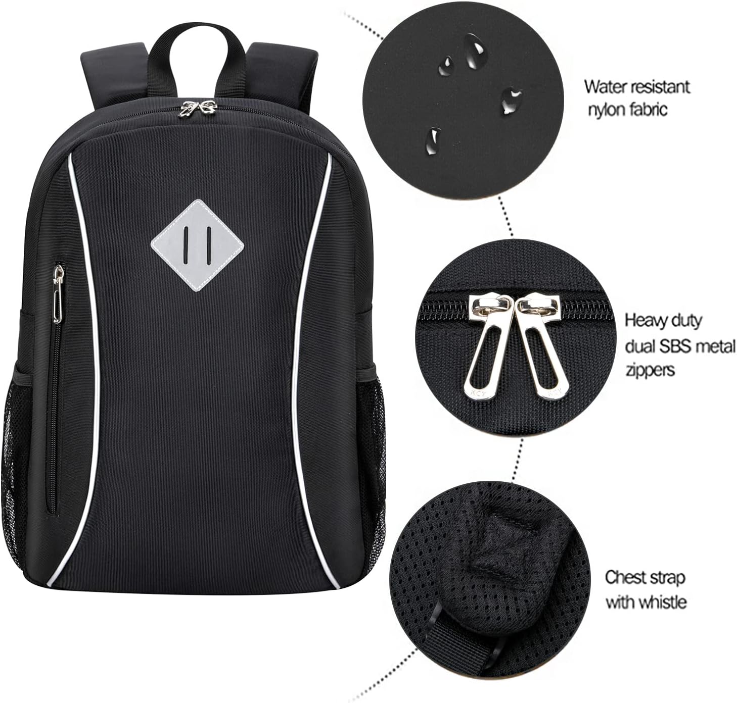 KCY Preschool Backpack for Toddler Boys, Kids School Bag, Ages 3 to 8 years old, Mini Backpacks for Kindergarten, Travel, Black