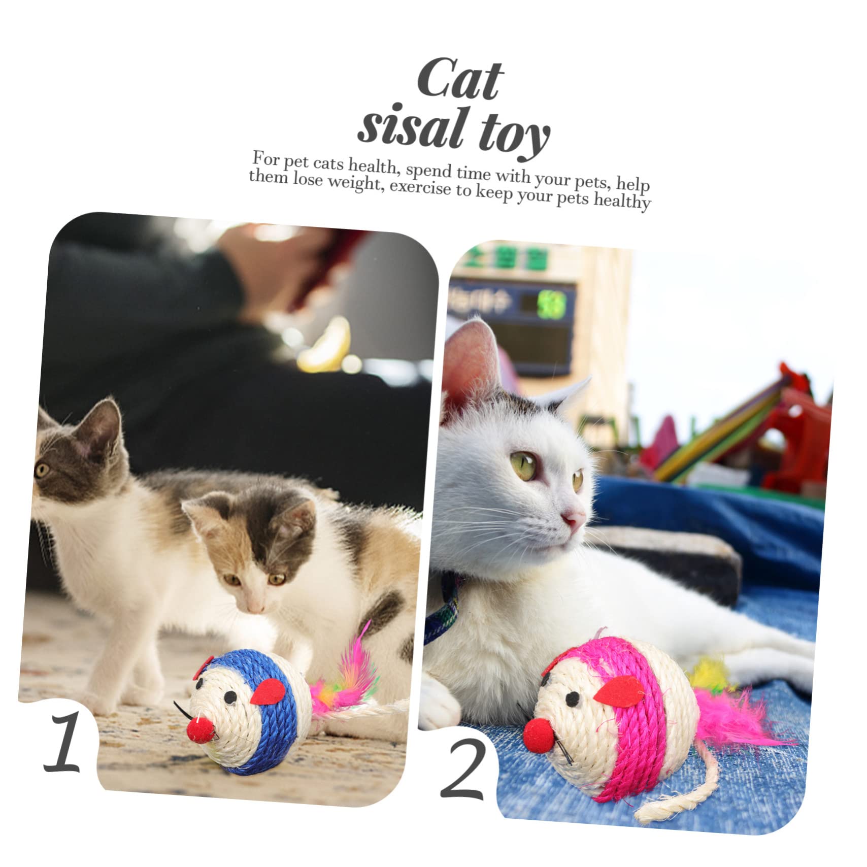 Toddmomy 12piezas Juguetes Interactivos para Gatos De Juguetes Divertidos para Kittens Estimula La Curiosidad Seguro