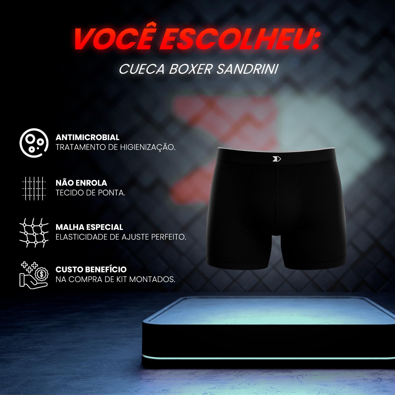 Kit 3 Cueca Boxer Sandrini Night Poliamida Sem Costura em promoção! Veja a oferta e mais achadinhos de Moda íntima 8 Hoje é o melhor dia para comprar Kit 3 Cueca Boxer Sandrini Night Poliamida Sem Costura com aquele preço maroto! Promoção! Aproveite a oferta! 8
