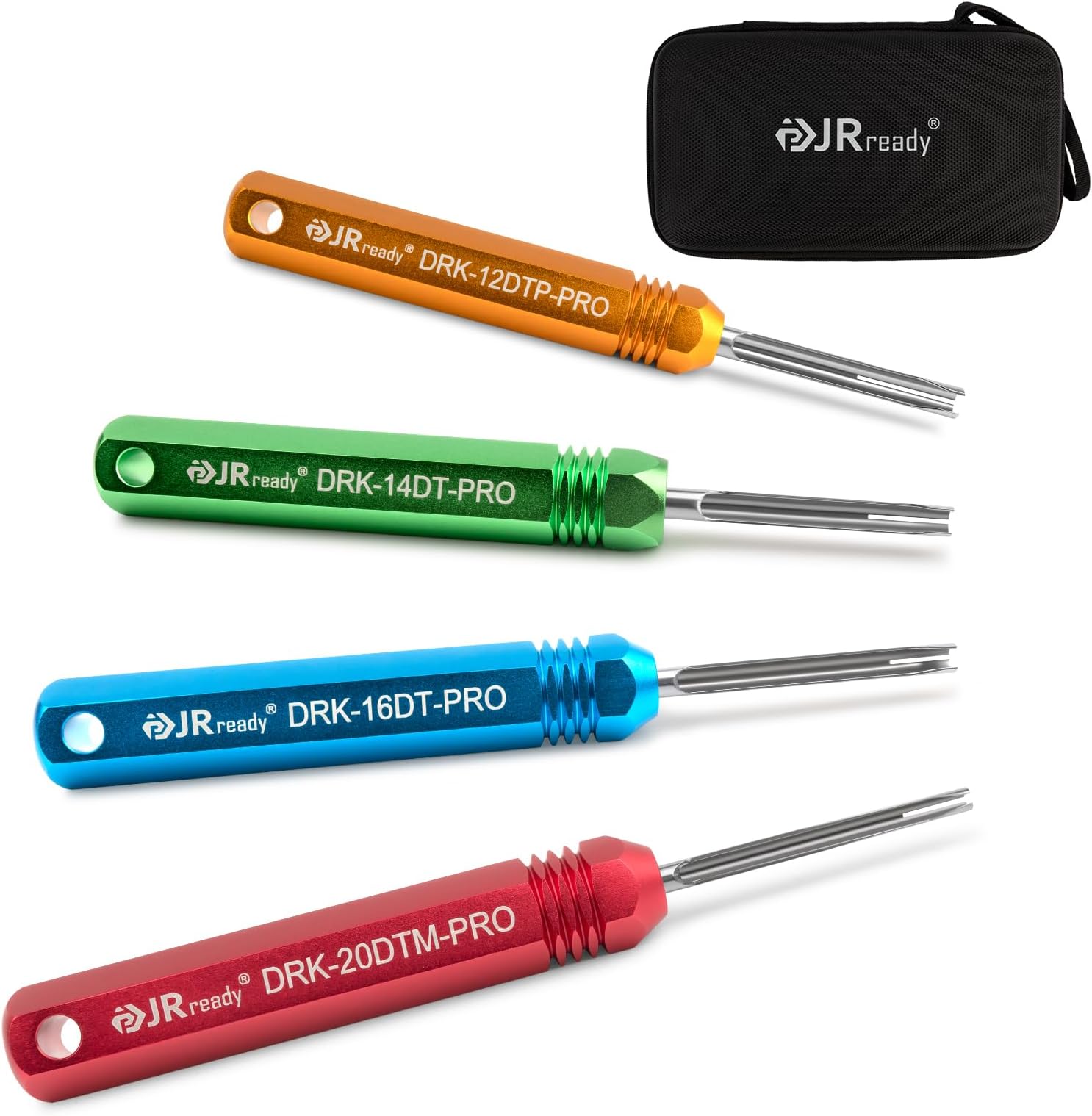 JRready ST5291 Deutsch Pin Removal Tool for Deutsch Size 12 16 20 Solid Contacts Wire Gauge 12-22 AWG,Terminal Release Tool Kit for Deutsch DT, DTM, DTP, DTHD, and HD Series Connectors