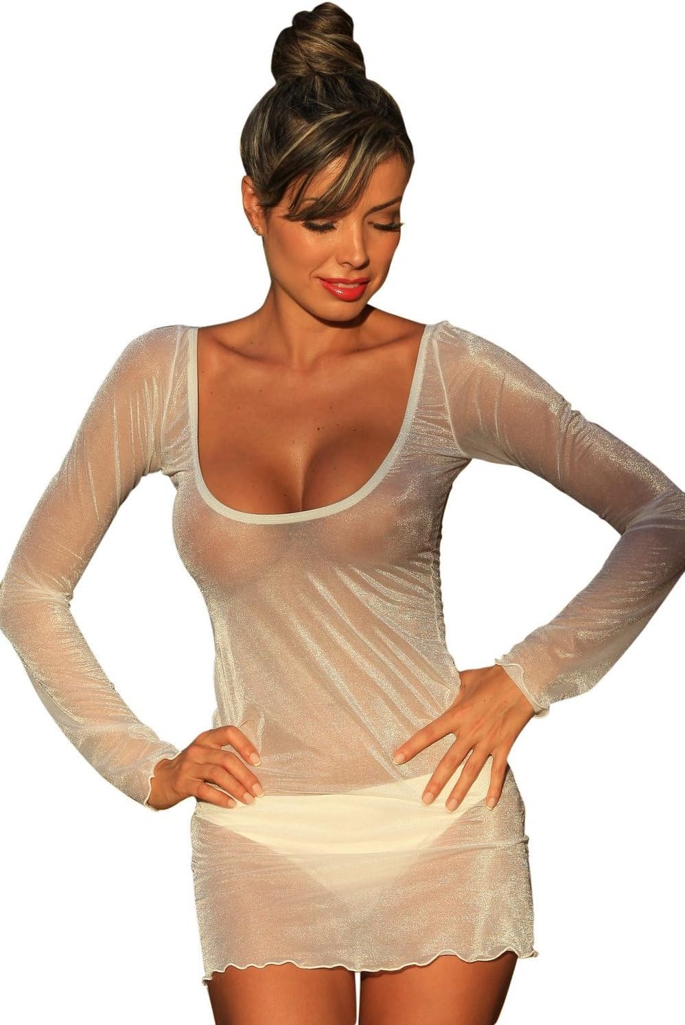 Oh Sheer Cover-up Cover Up Size: Small