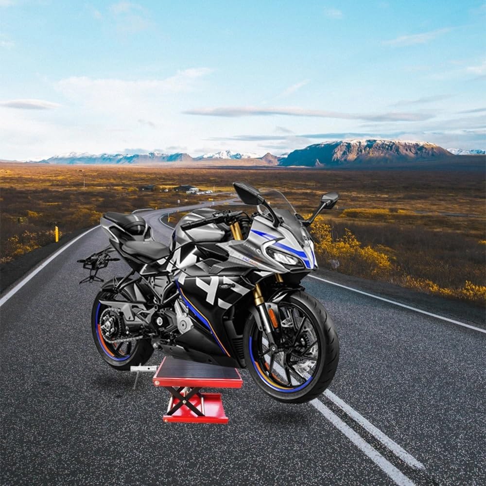 Podnośnik samochodowy Stół podnośny do motocykli 500 kg Wytrzymały podnośnik hydrauliczny Szeroki pokład Podnośnik nożycowy Podnośnik stołowy Podnośnik podnóżkowy
