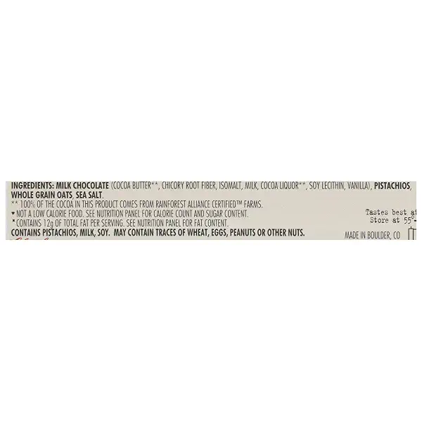 Bar Chocolate Milk Dry Roasted Pistachio, 3.2 Ounce 3