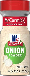 McCormick Onion Powder 4.5 oz - Non-GMO, Sharp Toasty Flavor, 1 Tbsp Replaces 1/2 Cup Fresh Onions