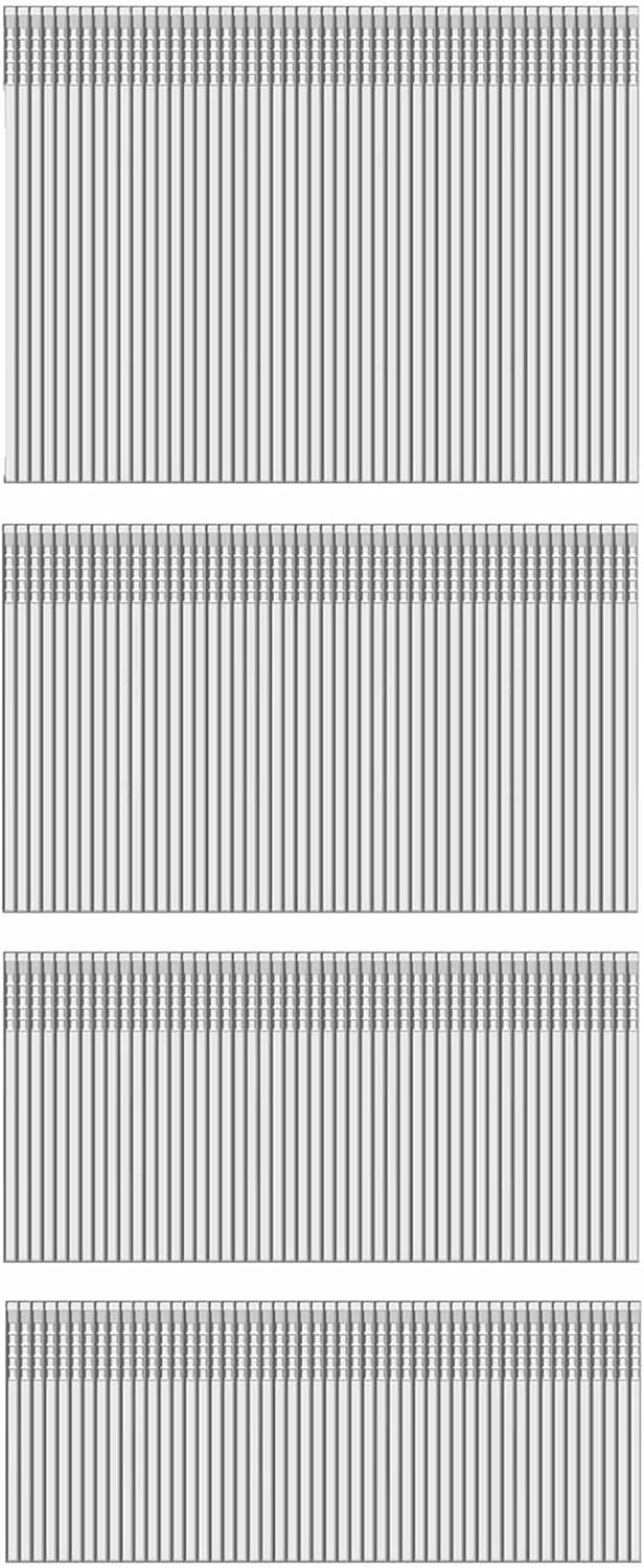 16 Gauge 304 Stainless Steel Multi-Pack Finish Nails,Suitable for Most Brand of 16 Gauge Pneumatic,Electric Finish Nailer or Nail Gun(1-1/4",1-1/2",2",2-1/2",2400-Count)